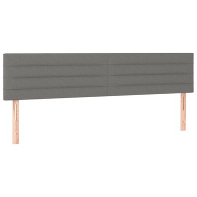 vidaXL Headboards 2 pcs Dark Grey 80 cm Fabric