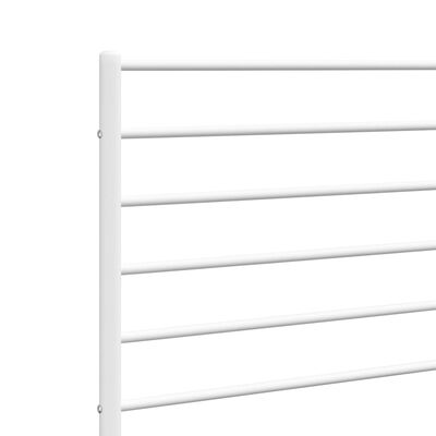 vidaXL Metal Headboard White 150 cm