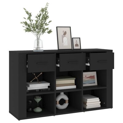 vidaXL Sideboard Black 100x30x59.5 cm Engineered Wood