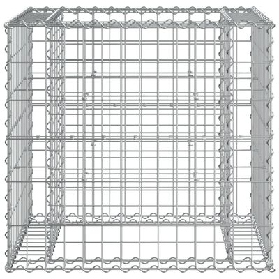 vidaXL Garden Bench with Gabion Basket Solid Wood Pine