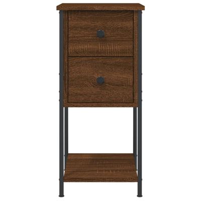 vidaXL Bedside Cabinets 2 pcs Brown Oak 32x42x70 cm Engineered Wood