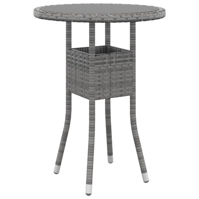 vidaXL 5 Piece Garden Lounge Set Poly Rattan Grey