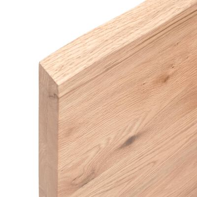 vidaXL Wall Shelf Light Brown 40x40x(2-4) cm Treated Solid Wood Oak