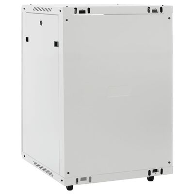 vidaXL 15U Network Cabinet 19" IP20 Grey 53x40x80 cm