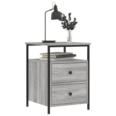 vidaXL Bedside Cabinets 2 pcs Grey Sonoma 44x45x60 cm Engineered Wood