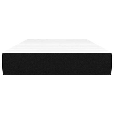 vidaXL Pocket Spring Bed Mattress Black 106x203x20 cm King Single Size Fabric