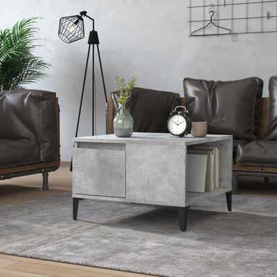 vidaXL Coffee Table Concrete Grey 55x55x36.5 cm Engineered Wood