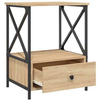vidaXL Bedside Tables 2 pcs Sonoma Oak 50x41x65 cm Engineered Wood