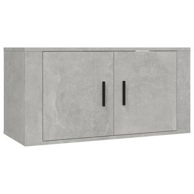 vidaXL 3 Piece TV Cabinet Set Concrete Grey Engineered Wood