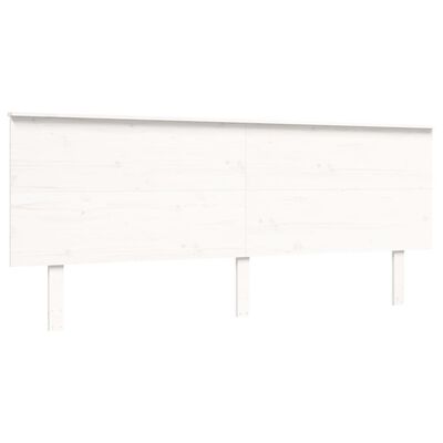 vidaXL Bed Frame without Mattress White Super King Size Solid Wood