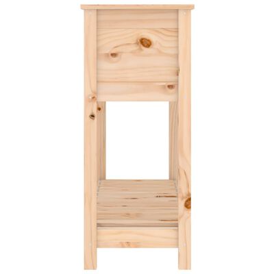 vidaXL Planter with Shelf 111.5x34.5x81 cm Solid Wood Pine