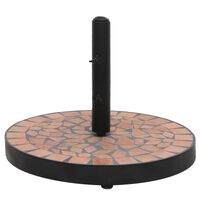 vidaXL Parasol Base Terracotta Round 12 kg