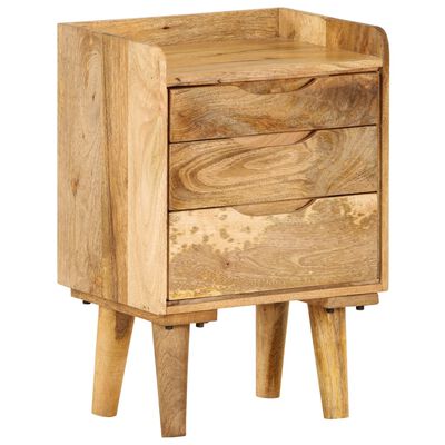 vidaXL Bedside Cabinet Solid Mango Wood 40x30x59.5 cm