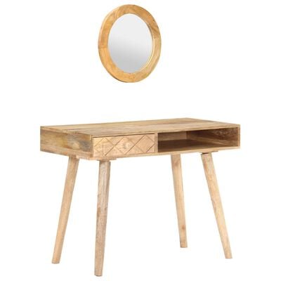 vidaXL Dressing Table 100x50x76 cm Solid Mango Wood