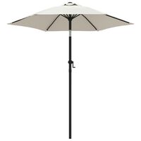 vidaXL Parasol Sand White 200x224 cm Aluminium