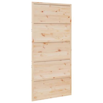 vidaXL Barn Door 100x208 cm Solid Wood Pine