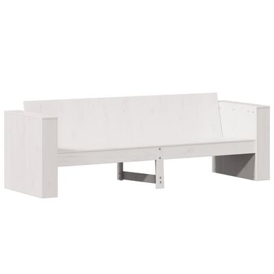 vidaXL Garden Sofa 3-Seater White 189x60x62 cm Solid Wood Pine