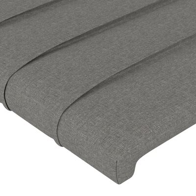 vidaXL Headboard Dark Grey 100 cm Fabric