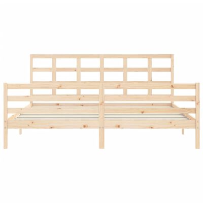 vidaXL Bed Frame without Mattress Super King Size Solid Wood