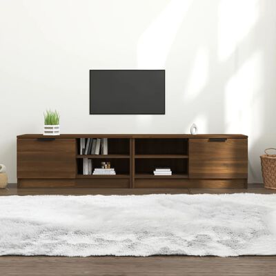 vidaXL TV Cabinets 2 pcs Brown Oak 80x35x36.5 cm Engineered Wood