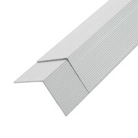 vidaXL 5 pcs Decking Angle Trims Aluminium 170 cm Silver