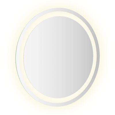 vidaXL LED Bathroom Mirror 50 cm Round