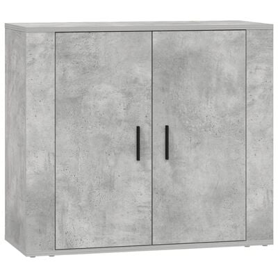 vidaXL Sideboards 3 pcs Concrete Grey Engineered Wood