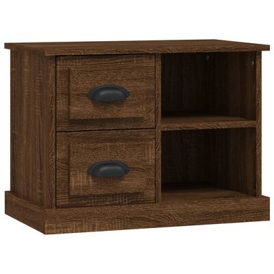 vidaXL Bedside Cabinet Brown Oak 60x35.5x45 cm