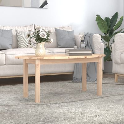 vidaXL Coffee Table 110x55x45 cm Solid Wood Pine