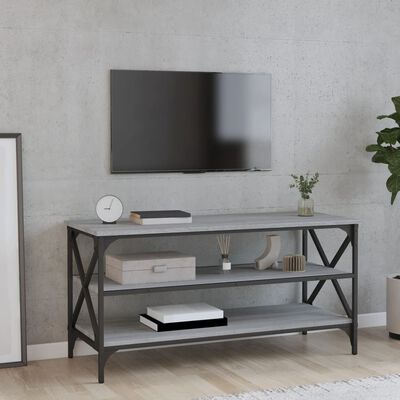 vidaXL TV Cabinet Grey Sonoma 100x40x50 cm Engineered Wood