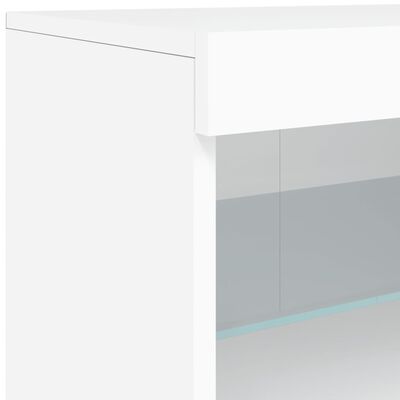 vidaXL Sideboard with LED Lights White 162x37x67 cm