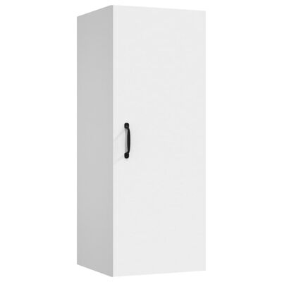 vidaXL Hanging Wall Cabinet White 34.5x34x90 cm Engineered Wood