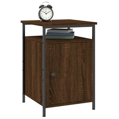 vidaXL Bedside Cabinet Brown Oak 40x42x60 cm Engineered Wood