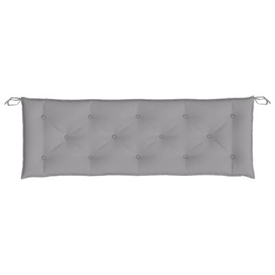 vidaXL Garden Bench Cushion Grey 150x(50+50)x7cm Oxford Fabric