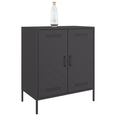 vidaXL Sideboard Black 68x39x79 cm Steel