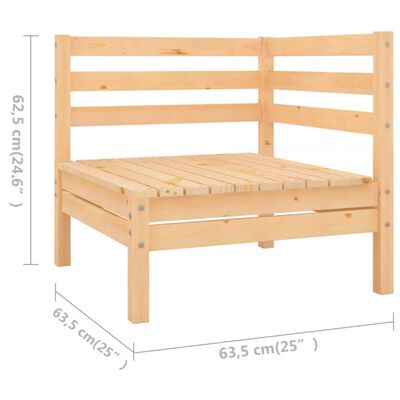 vidaXL 11 Piece Garden Lounge Set Solid Wood Pine