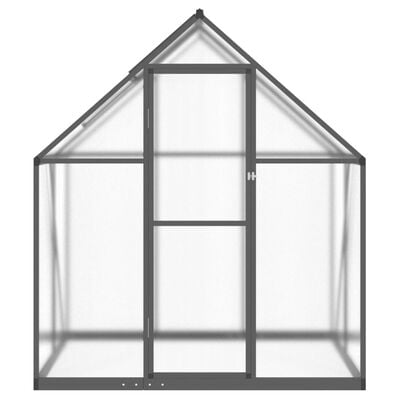 vidaXL Greenhouse with Base Frame Anthracite 169x114x195 cm Aluminium