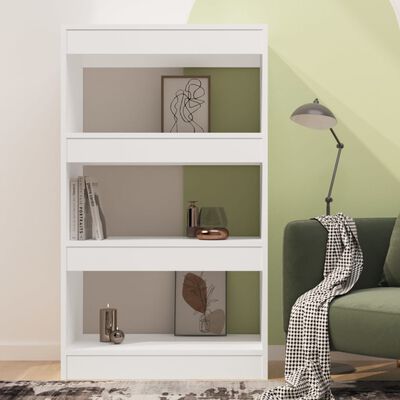 vidaXL Book Cabinet/Room Divider White 60x30x103 cm Engineered Wood