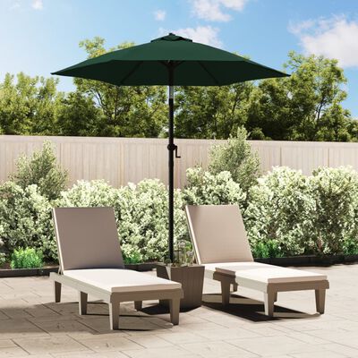 vidaXL Garden Parasol Green 200x224 cm Aluminium