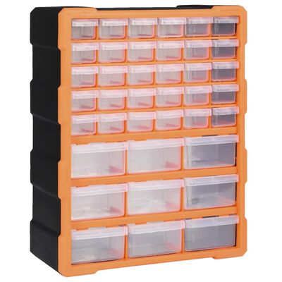 vidaXL Multi-drawer Organiser with 39 Drawers 38x16x47 cm