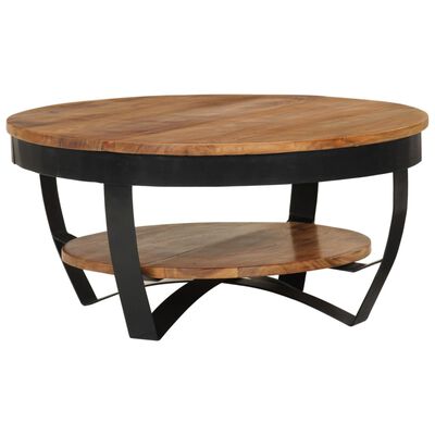 vidaXL Coffee Table 65x65x32 cm Solid Acacia Wood