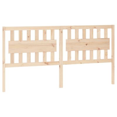 vidaXL Bed Headboard 185.5x4x100 cm Solid Wood Pine