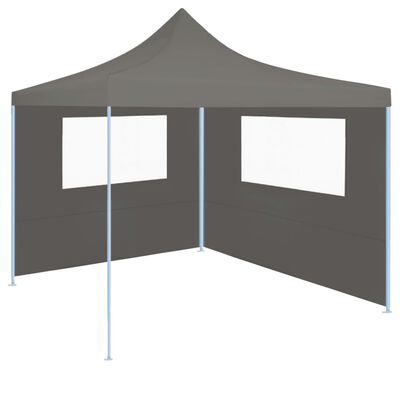 vidaXL Gazebo Sidewall with Windows 4x2 m Anthracite