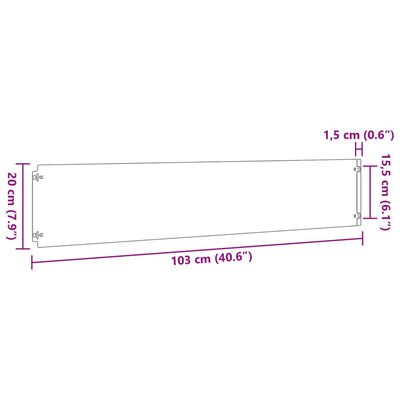 vidaXL Lawn Edgings 10 pcs 20x103 cm Flexible Corten steel