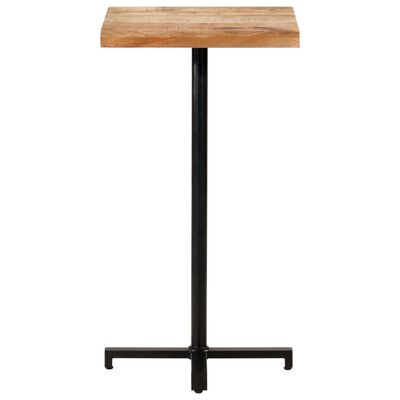 vidaXL Bar Table Square 50x50x110 cm Rough Mango Wood