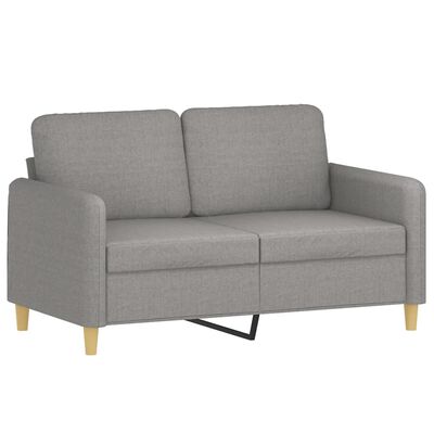 vidaXL 2-Seater Sofa Light Grey 120 cm Fabric