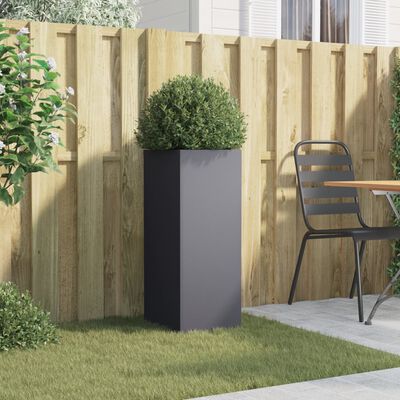 vidaXL Planter Anthracite 32x29x75 cm Cold-rolled Steel