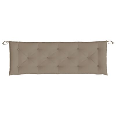 vidaXL Garden Bench Cushion Taupe 150x50x7 cm Oxford Fabric