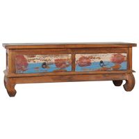 vidaXL TV Cabinet 110x35x40 cm Reclaimed Teak Wood