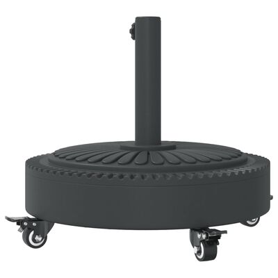 vidaXL Parasol Base with Wheels for Ø38 / 48 mm Poles 27 kg Round